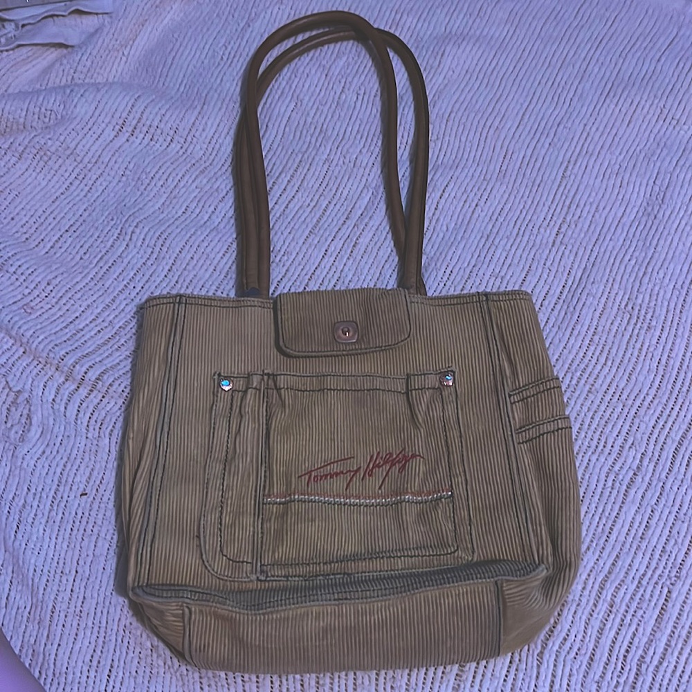 Tommy hill vintage corduroy back pocket purse